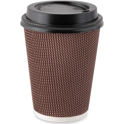 Ripple Paper Cups 8 oz 500 Pack for Coffee & Tea