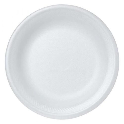 Disposable Foam Plate White 9″ 25 pieces