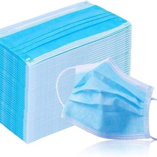 Face Mask Blue Pack Of 50 Pieces