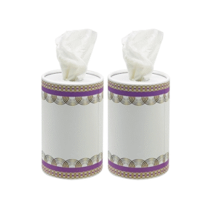 2 pcs Cylindrical Shape Tissue Box - Pink