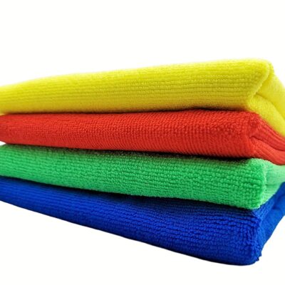 MICRO FIBER CLOTH  RED, GREEN, YELLOW, BLUE 1&4 pieces
