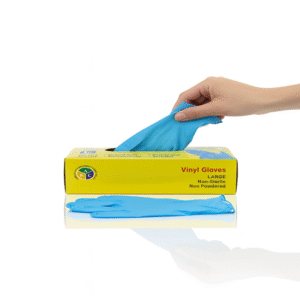 Arman Vinyl Gloves Box – Blue | 1×100 Pcs