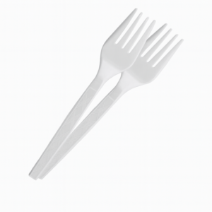 White Plastic Fork | 1x50 Pcs