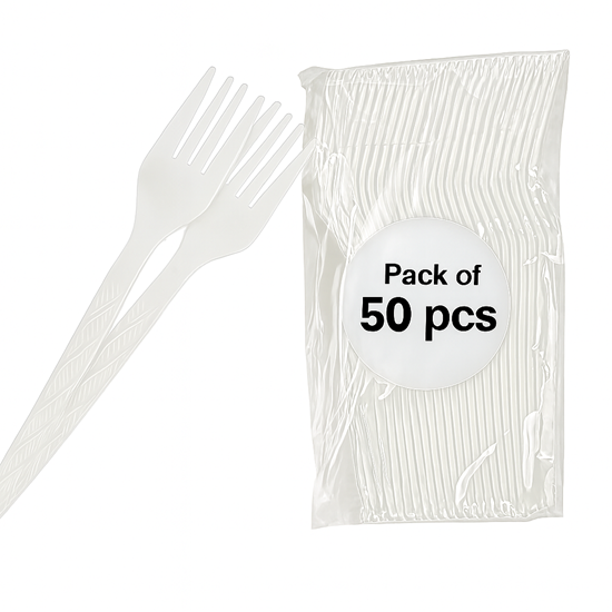 FORK WHITE PKT